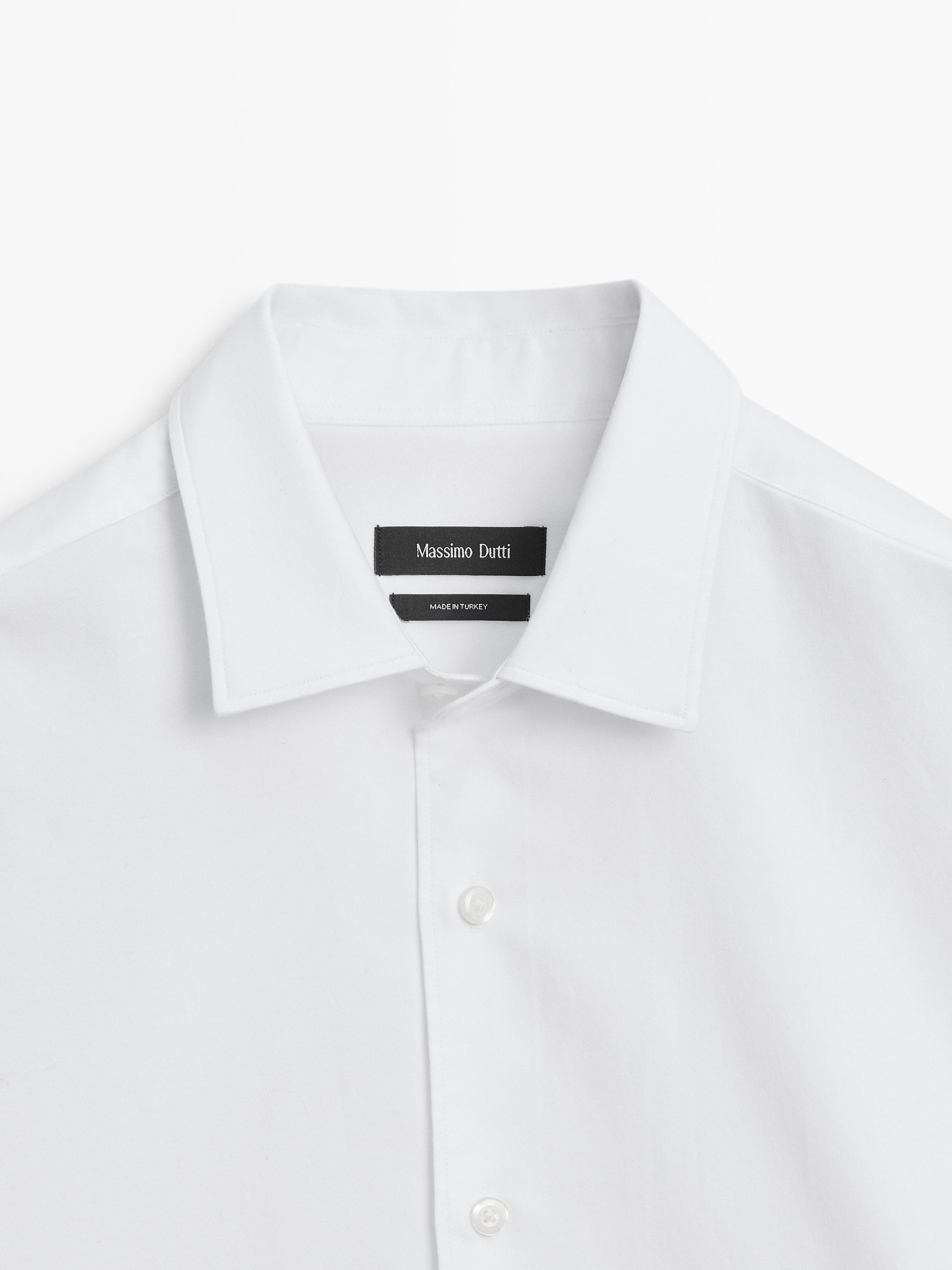 Regular fit twill shirt